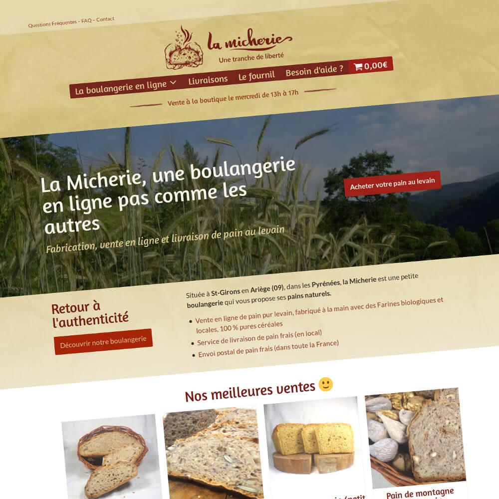 La Micherie : Refonte du site Internet e-commerce